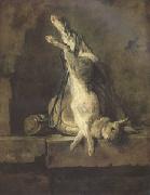 Jean Baptiste Simeon Chardin Dead Rabbit with Hunting Gear (mk05) oil painting picture wholesale
